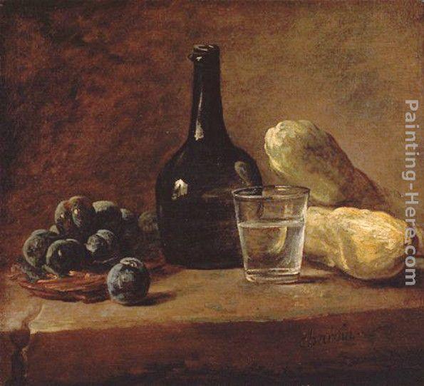 Jean Baptiste Simeon Chardin Still Life with Plums